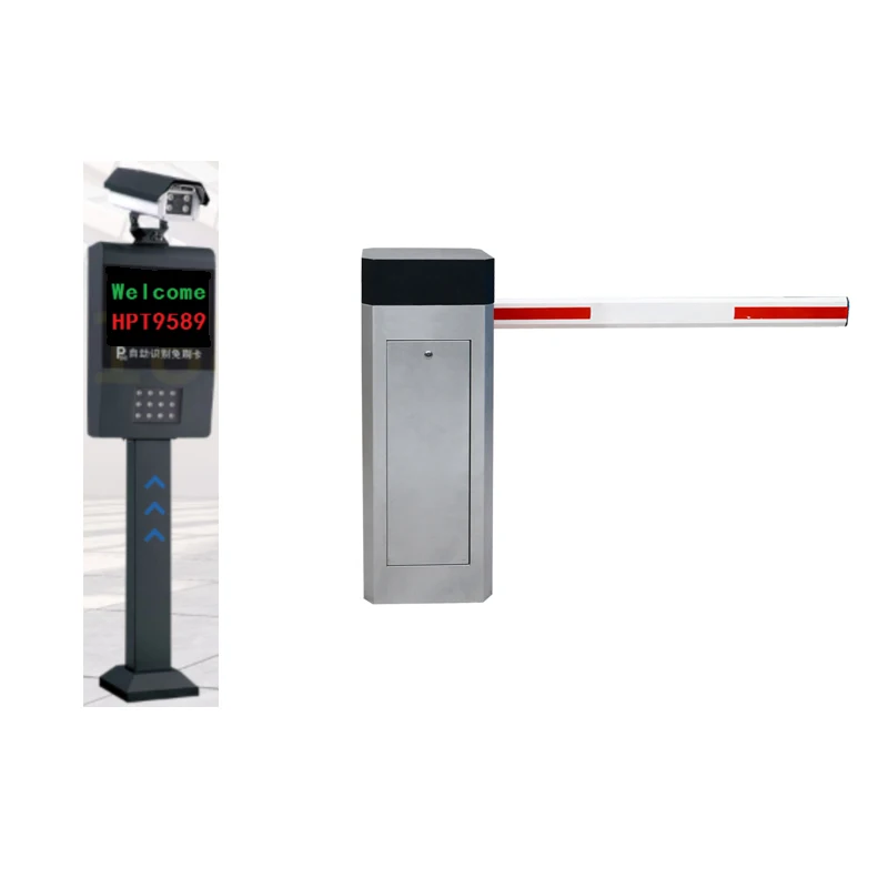 Барьер Бум белый и серый/из нержавеющей стали Crash Rated Boom Barrier Gate