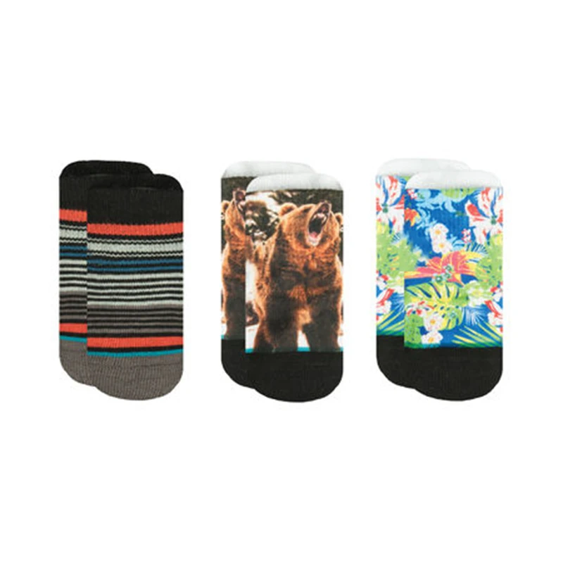 2018 custom cute animal pattern design with rubber sole children's socks