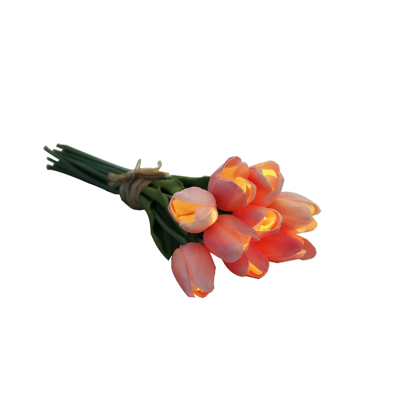 decorative flowers&wreaths with led lights warm white led light