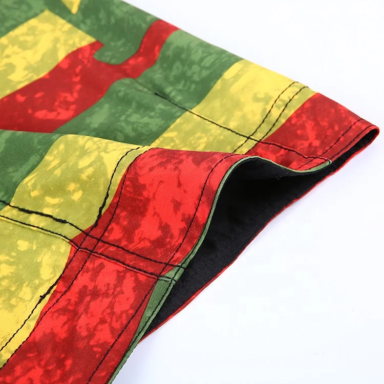 
Quick drying male stripe surf board shorts old man long swim trunks 