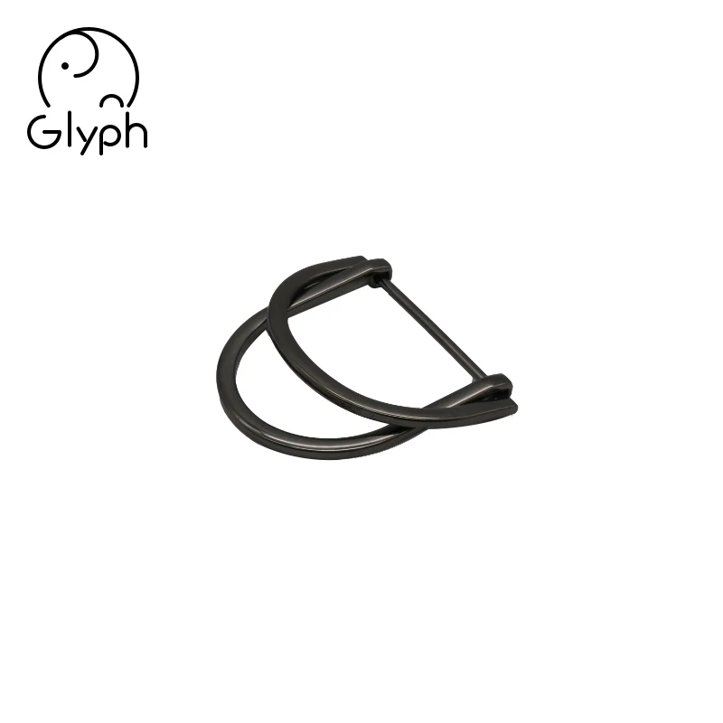 Wholesale belt accessories metal zinc alloy handbag double d ring buckle for strap