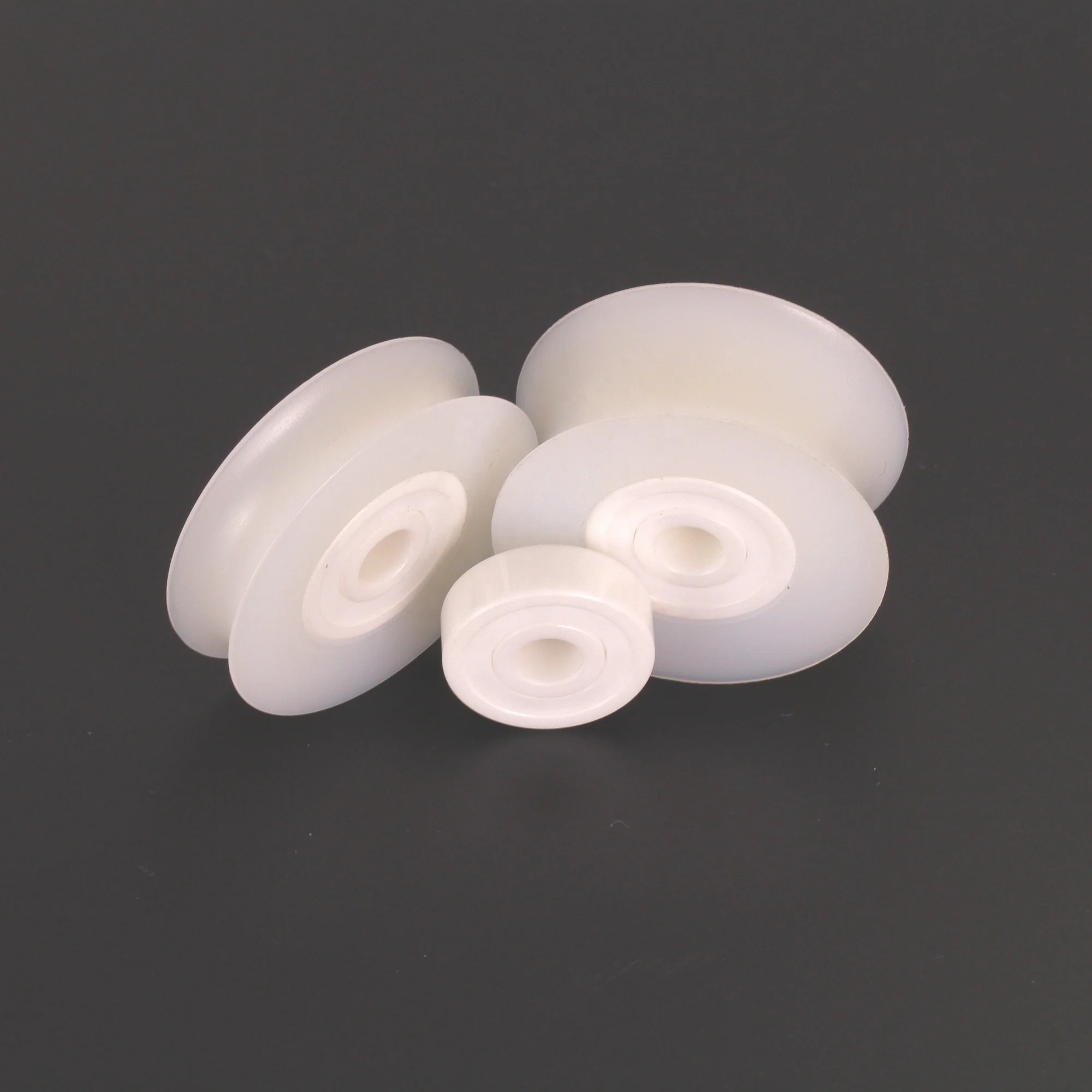 custom spearfishing delrin roller wheel with ceramic bearing for 14-16mm bands