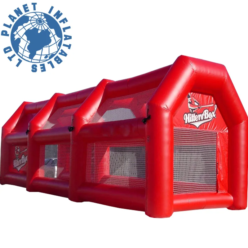Giant Durable PVC Inflatable Baseball Batting Cage / Inflatable Sport Games Baseball Field For Kids And Adults