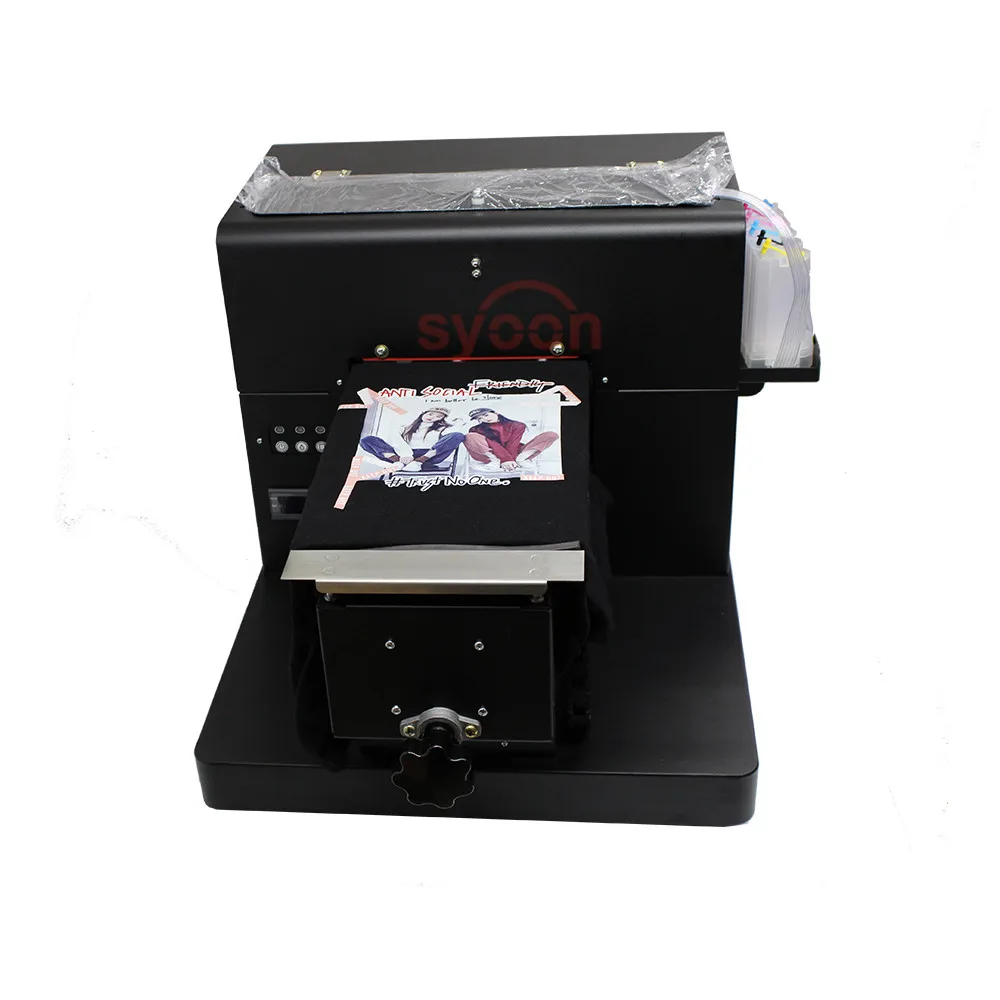 2017 compatible price DTG T-shirt printer a4 flatbed printing machine