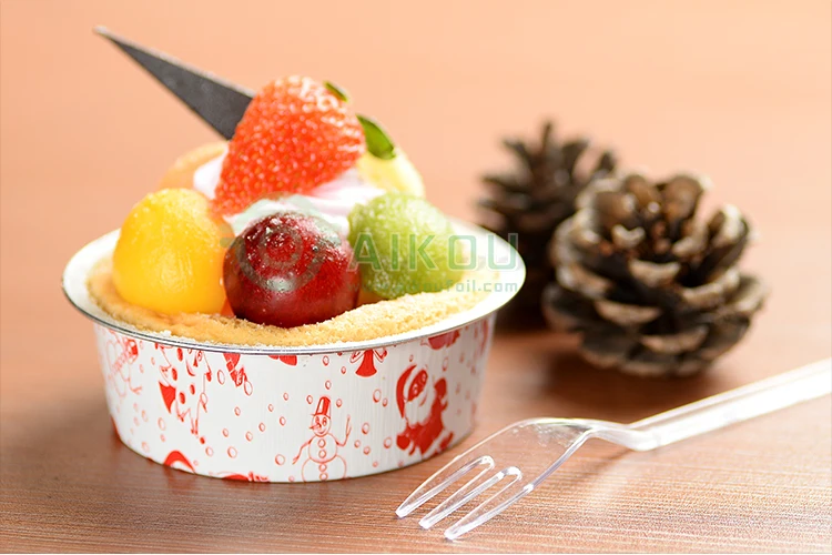 High Quality Disposable Mini Tart Pans with Lids Golden Aluminum foil  Pie Pan Tin Tart Pans Round Oven Baking foil container