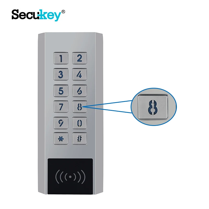 Secukey 12-28 В AC/DC открытый металлический с подсветкой клавиатуры контроля доступа