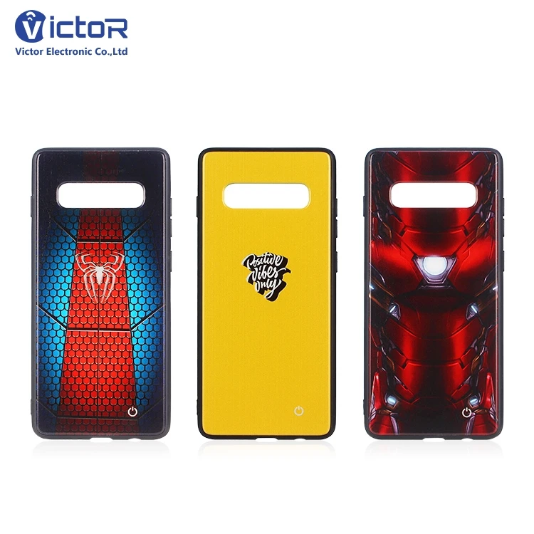 2019 New products custom led light phone case for Samsung Galaxy S10 cell phone covers fundas para celulares