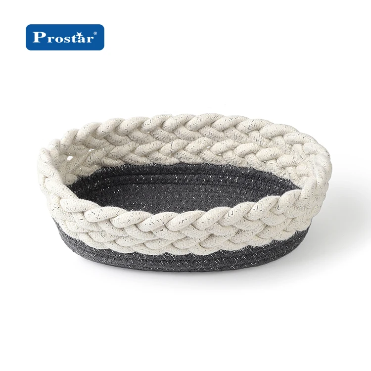 Экологичный складной органайзер с хлопковой веревкой, тканая корзина для хранения белья