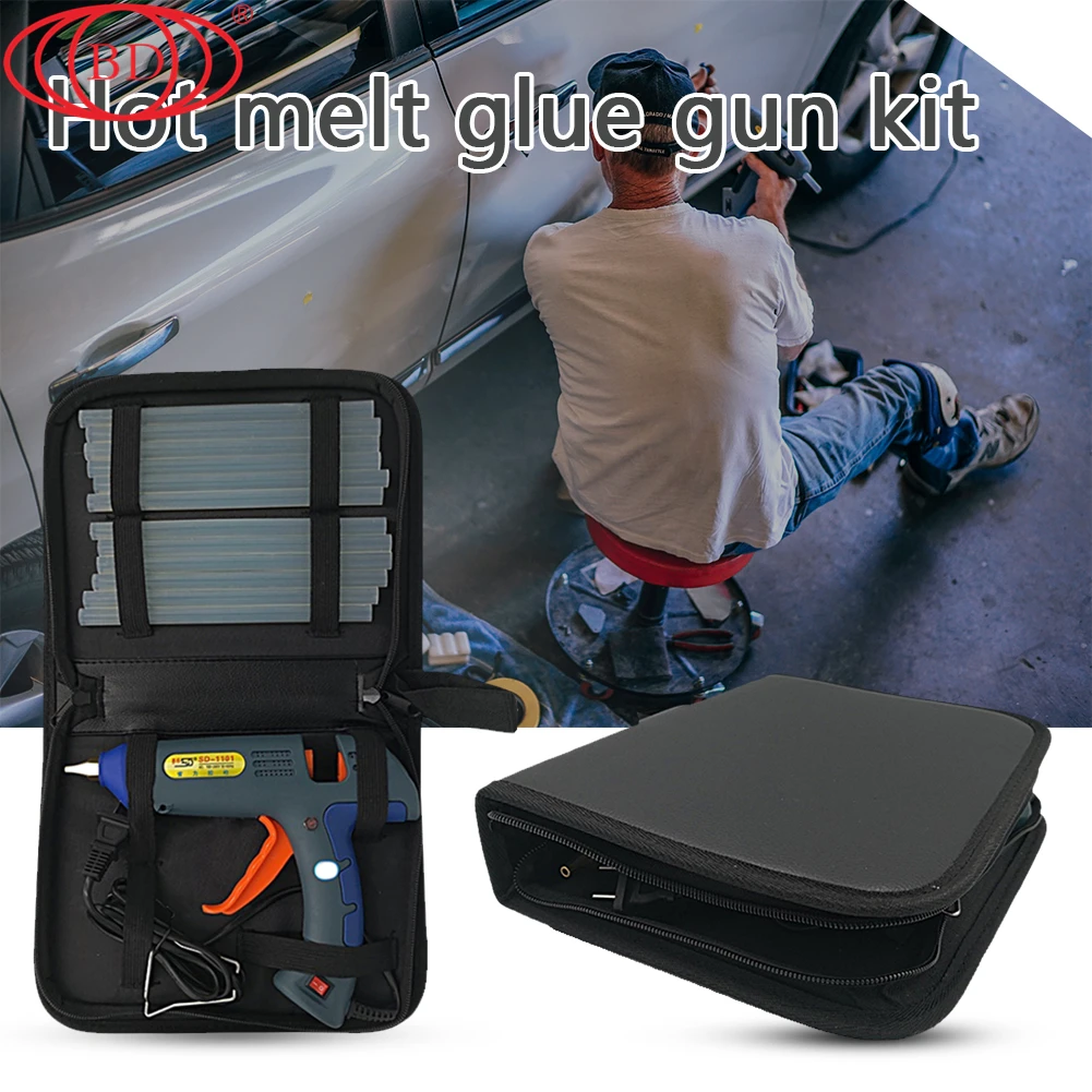 
Glue Gun Kit 100W Full Size EVA Glue Sticks 10Pcs Anti-Drip Luxury Set EU US Plug Professional Industrial 