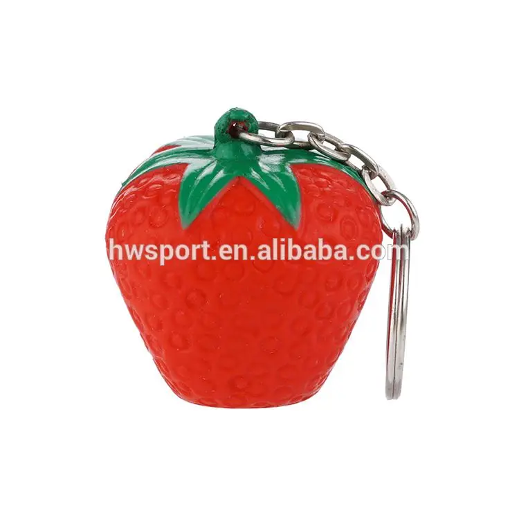 Hot Selling Custom Cow Shape Releaser Logo Printed PU Foam Stress Ball Keychain Promotional Animal Key Rings