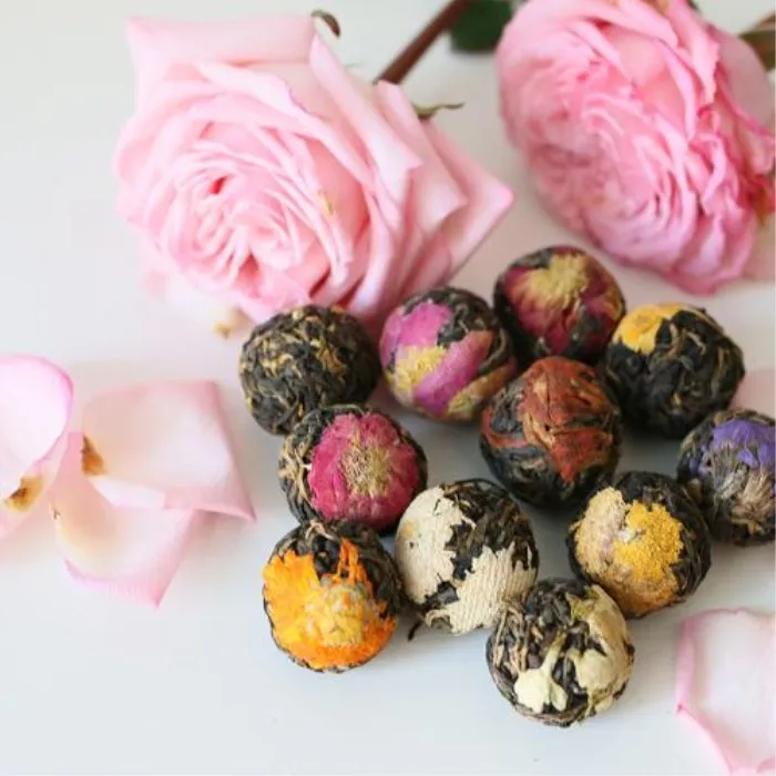 
D-dragon ball jasmine tea dry chrysanthemum bud flower tea porcelain tea ball infuser 