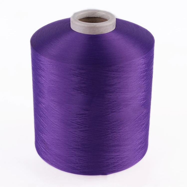 100%polyester DTY 150D/48F filament yarn for cloth fabrics socks ribbon