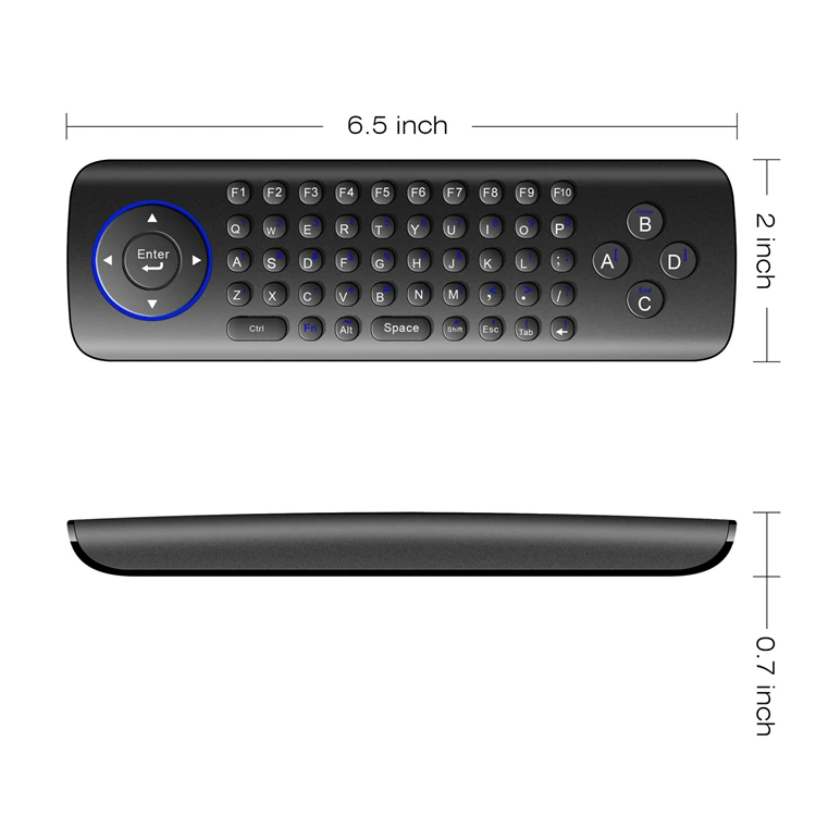 C2 Mini Wireless Remote Keyboard Air Mouse for HTPC Samsung LG Smart Android TV Box