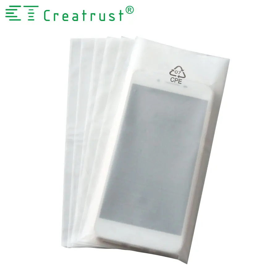 China CPE Slider Ziplock Packaging Bags Matte Zipper Bag For mobile phone