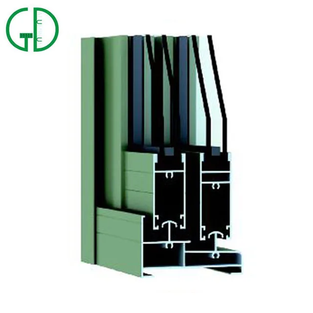 Foshan GD aluminum extrusion profile sliding door for glass door
