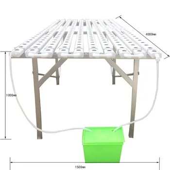 Customized sizes hydroponic tube square PVC pipe for plant growing NFT system