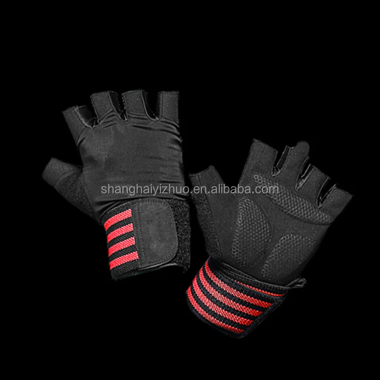 Customized Logo Available Gym Fitness Weight Lifting Gloves With Wrist Support