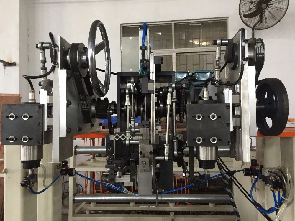High production customized 2 axis 2 drilling and 1 tufting steel wire brush making machine flat brush machine for clean and wash