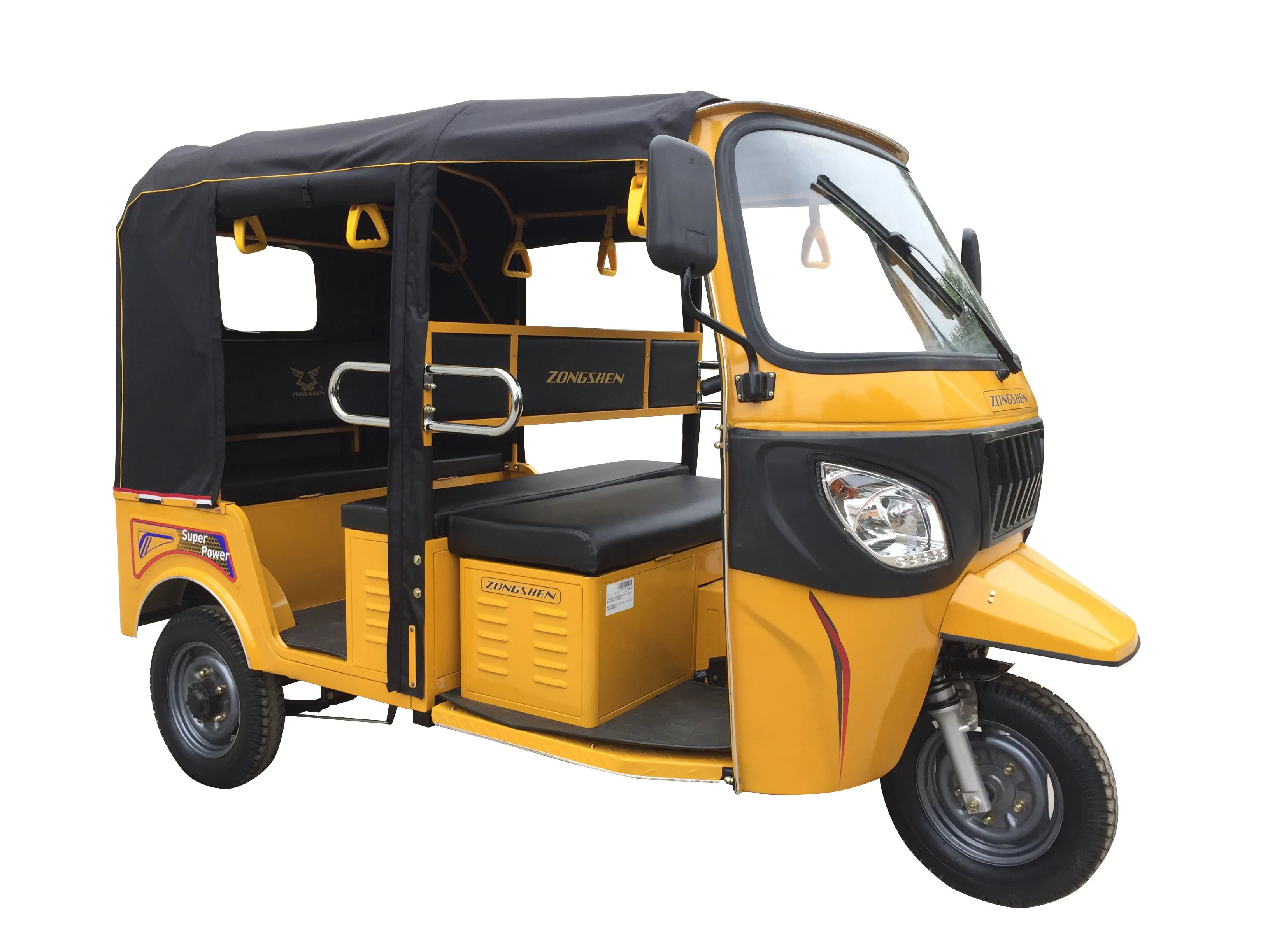 High performance motorized taxi tuk tuk rickshaw with passenger seat
