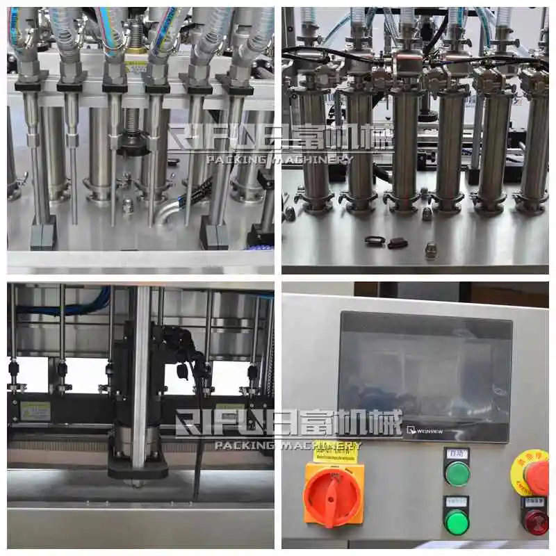 Fully automatic 100-1000ml piston type shampoo lotion cream plastic bottle filling machine