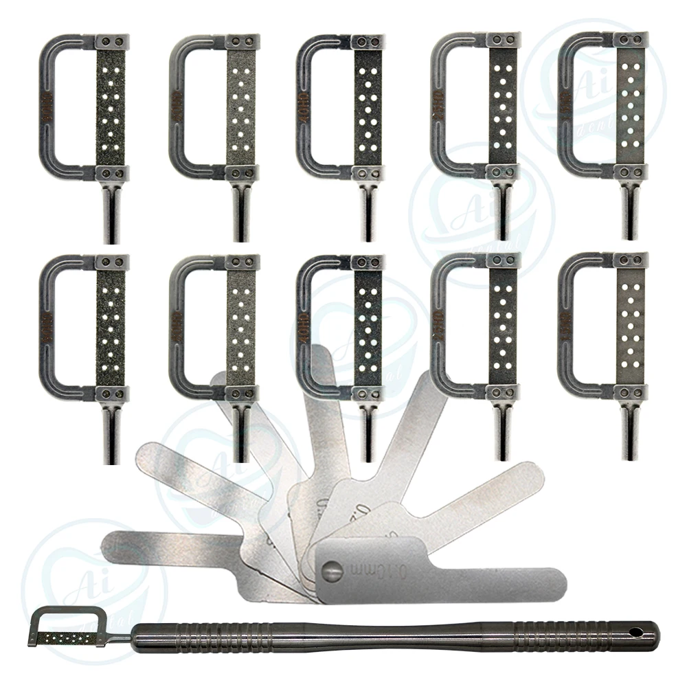 Система IPR рукоятки для сабельной межпроксимальной зачистки, снижение против угла 4:1, набор стоматологических наконечников для ортодонтических эффектов