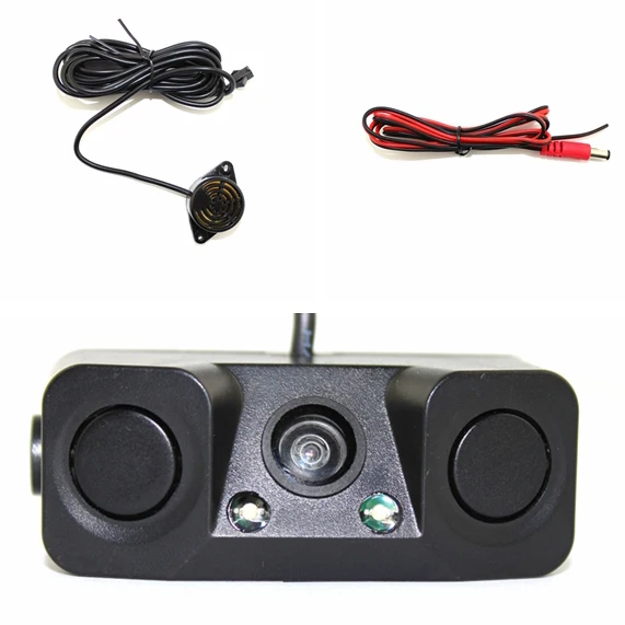 car reversing camera three in one parking sensor with radar camera