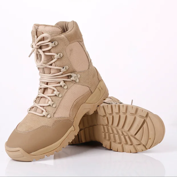 Tactical Boot and Outdoor Training Boot for Men EVA Mesh Fabric Professional Winter Boots Rubber YKK Zipper