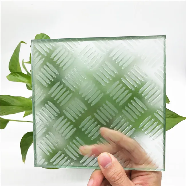 Новейшее ультра прозрачное противоскользящее стекло для пола легко очищающее