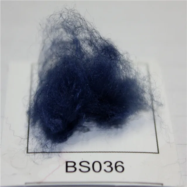 
GRS certified Recycled Polyester staple fiber black fiber 1.5D38MM 