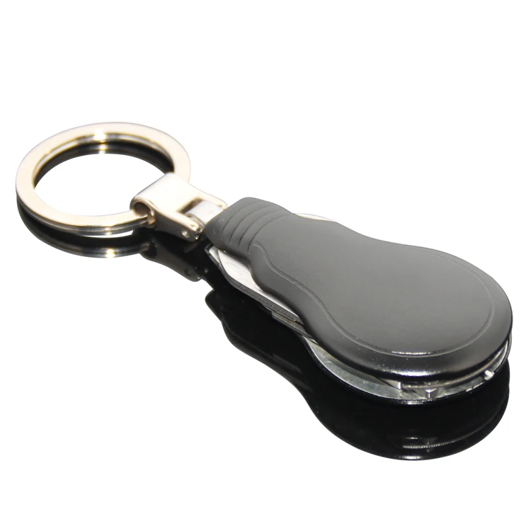 Hot Sale Blank Metal KeyChain Bottle Opener Swissgear Silver Color Gourd Shape Designed Multi Tools Key Chain