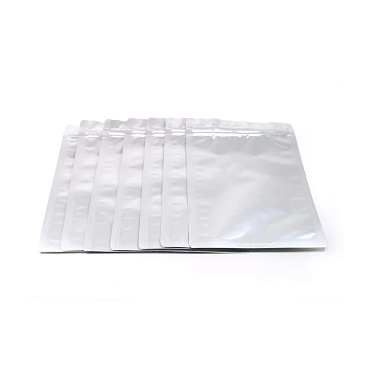 polysmarts Metallic Silver Foil Vacuum Pouch Vacuum Bag For Food Packaging