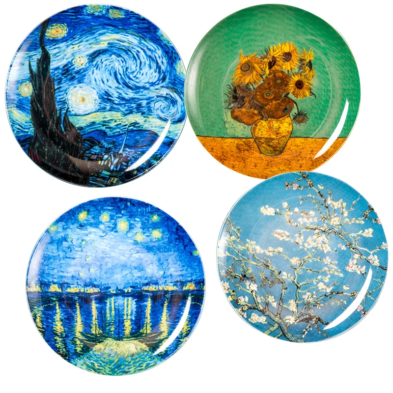 Wholesale Painting Ceramic Fine Bone China Coupe Plate