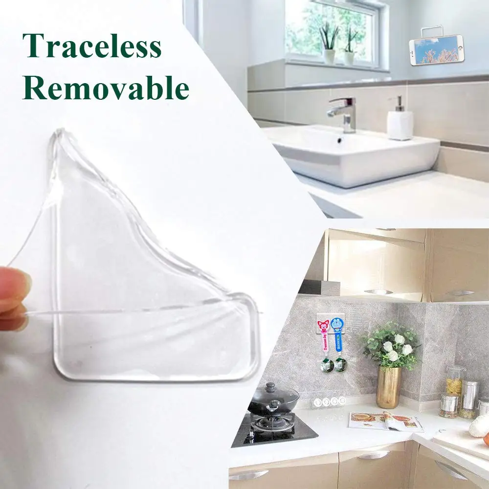 2019 Amazon Hotselling Super Sticky Easy Gripping Pad Transparent Silicone Fixate Anti-Slip Gel Pads Mat Wall Sticker
