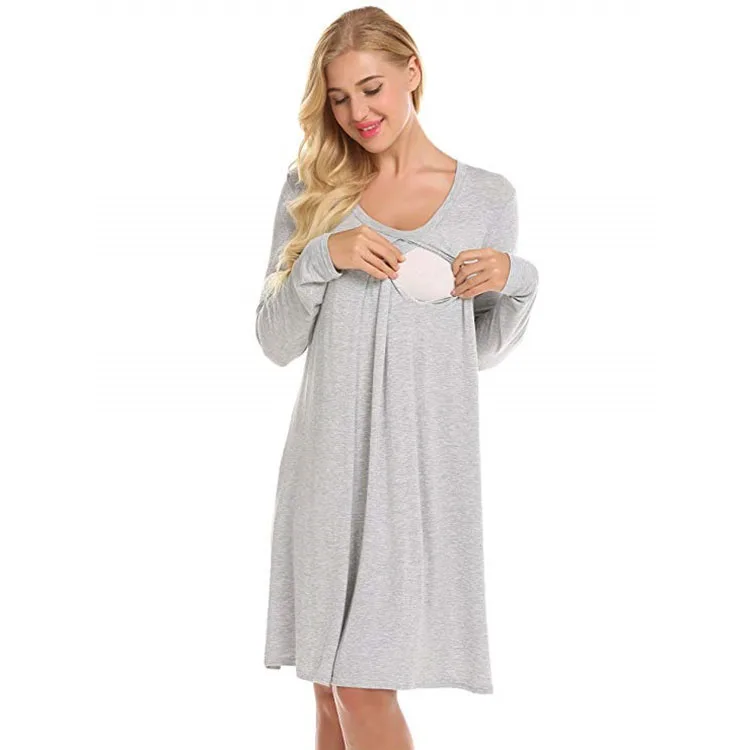 Pregnancy Wholesale Maternity Clothes Nursing Pajamas Maternity Gown Maternity Dresses