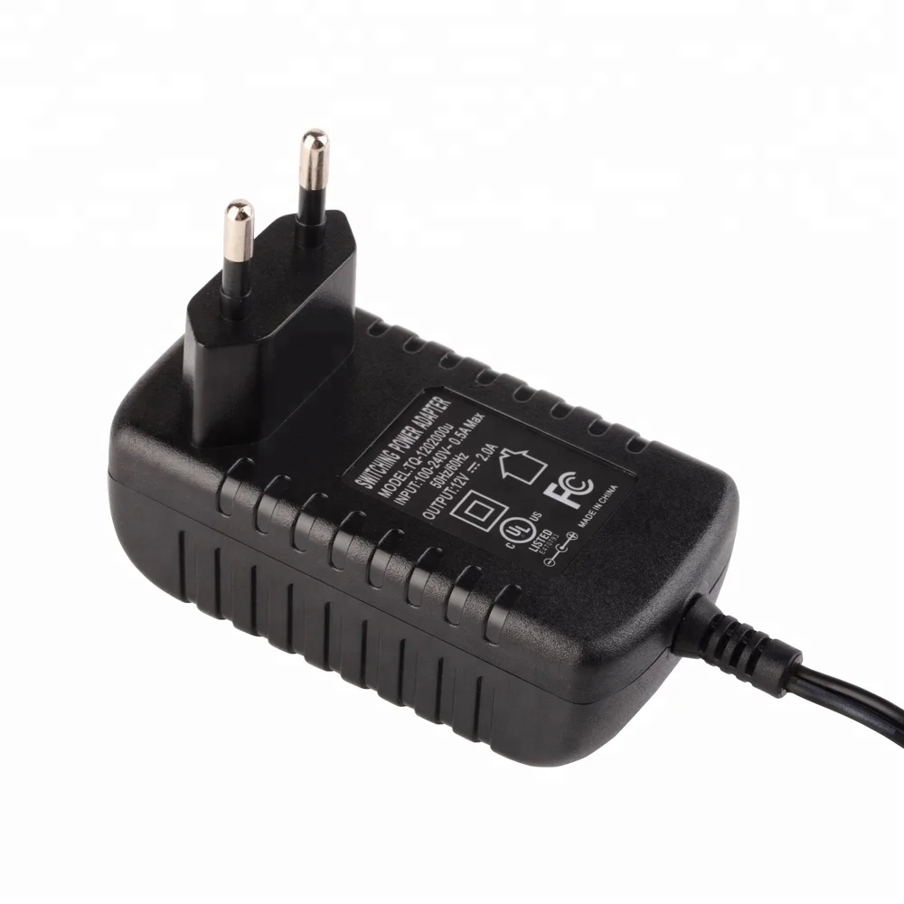 12v 2a ac adapter 12v 2000ma with UL/CUL TUV CE FCC ROHS RCM level VI