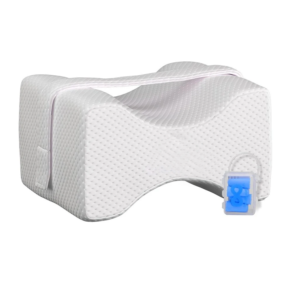 Orthopedic Knee Pillow Memory Foam Relief the Back Pain, Leg Pain, Pregnancy Memory Foam Wedge Contour