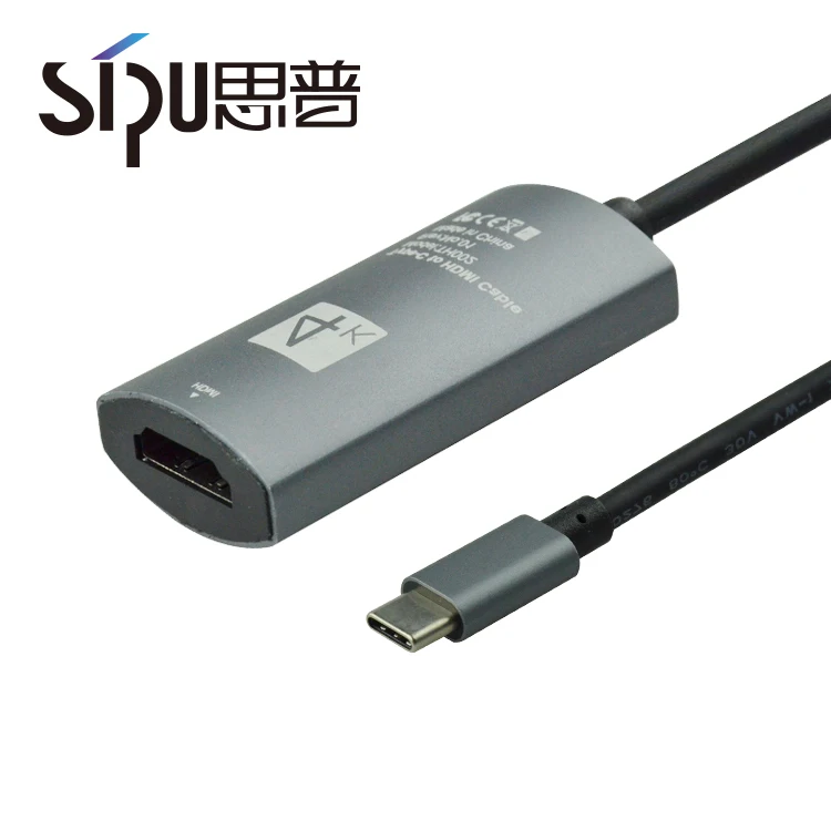 SIPU USB C до HDMI адаптер Тип C + HDMI Женский кабель конвертер Алюминий для MacBook