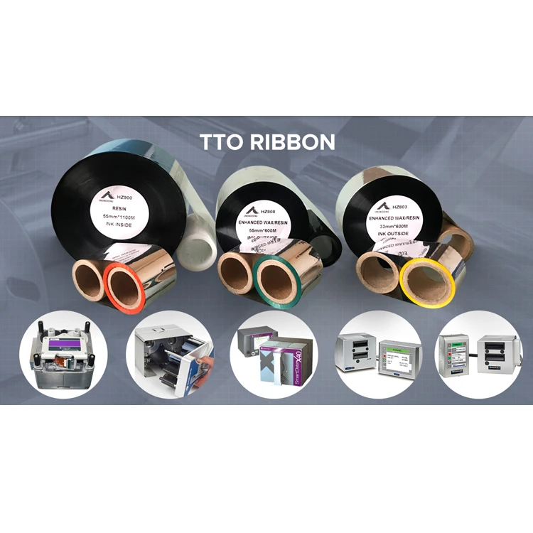  width 33mm length 600mm wax resin tto ribbon for domino