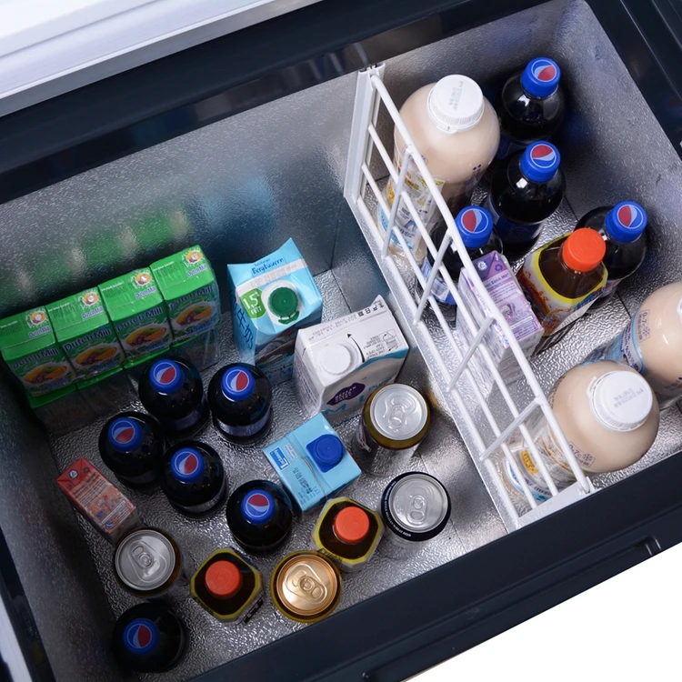 
camp fridge with battery 