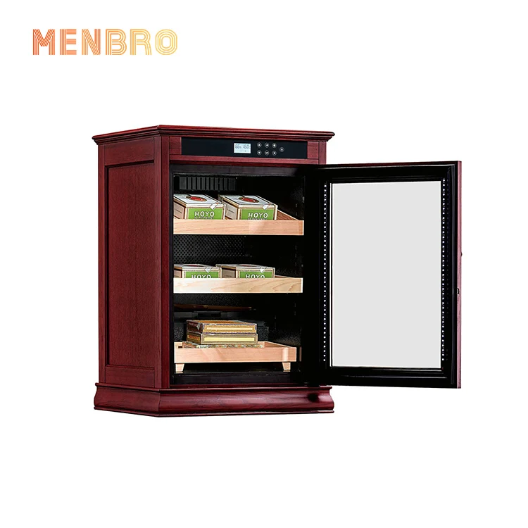 
Custom Electronic Humidor Cabinet Cigar Cooler Fridge Tobacco Products Storage Humidifier Seed Weed Containers Cedar Display 