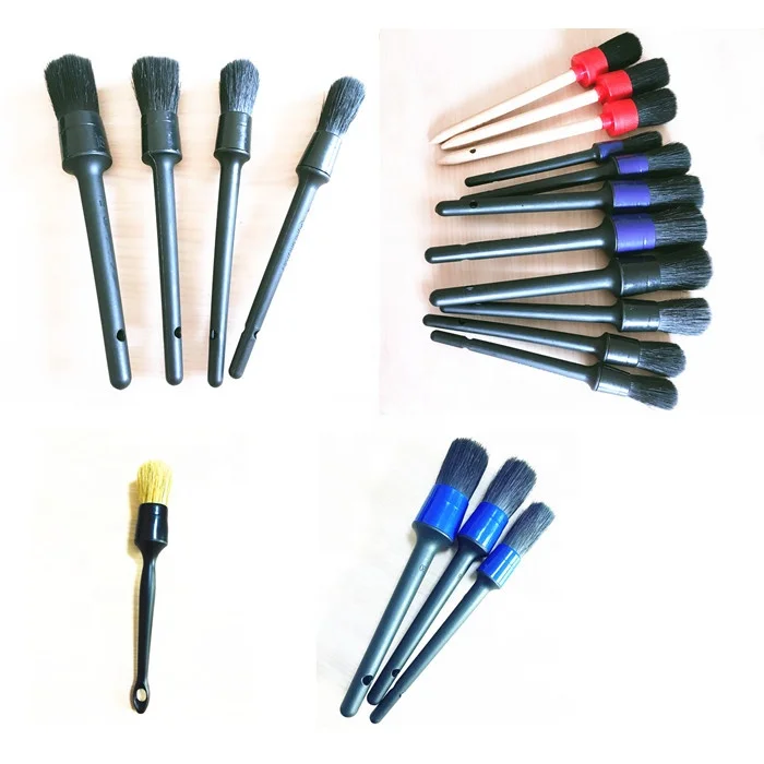 high quality car wheel rims clean brush with new design x pp bristles for auto vehicle detailing washing tool