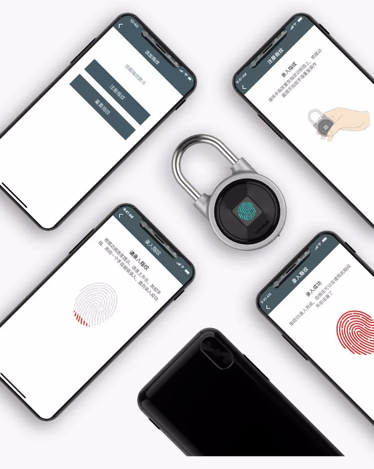 Умный биометрический сканер qr-кода дверной навесной замок BL с приложением для