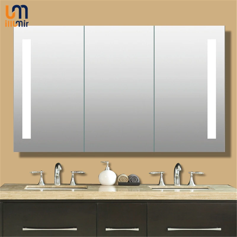 CE ETL IP44 Cosmetic Vanity LED Light Useful Bathroom Mirror Cabinet