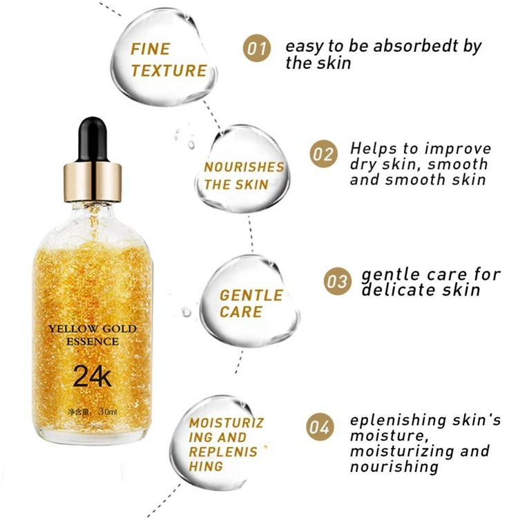 
Skin Care Hydrating Oil Control Serum Facial Anti Wrinkle Serum 24k Gold Serum For Face 