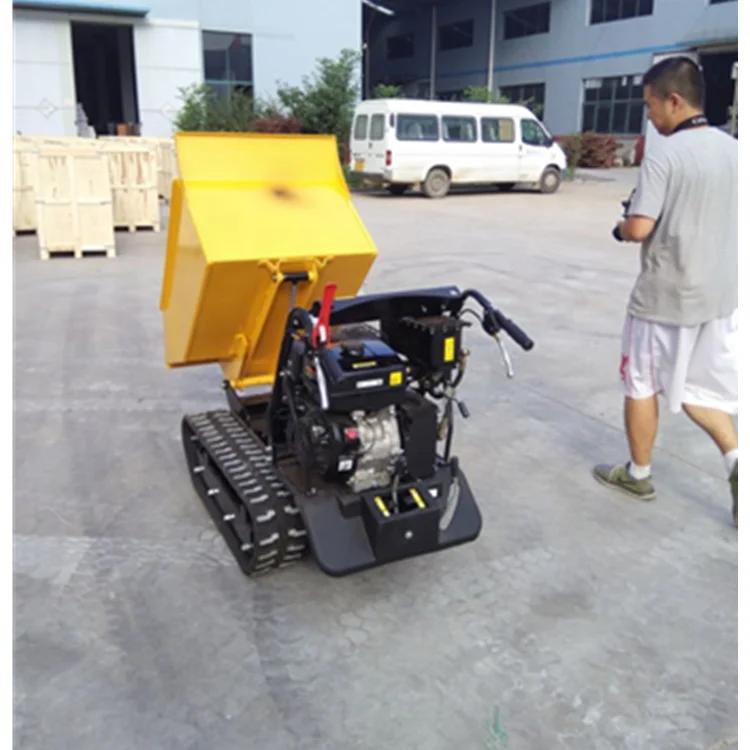 
Loncin Engine 9.5HP 6F+ 2R Hydraulic All Terrain Track Mini Truck Dumper 