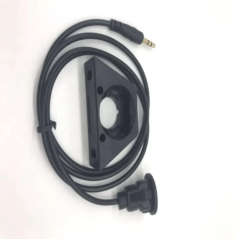 1M 3.5 Vehicle dashboard waterproof flush panel installed, Male to female car cable