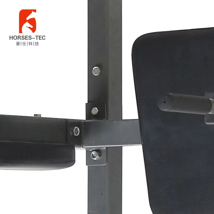 Heavy duty dip station pull up parallel bars power rack tower