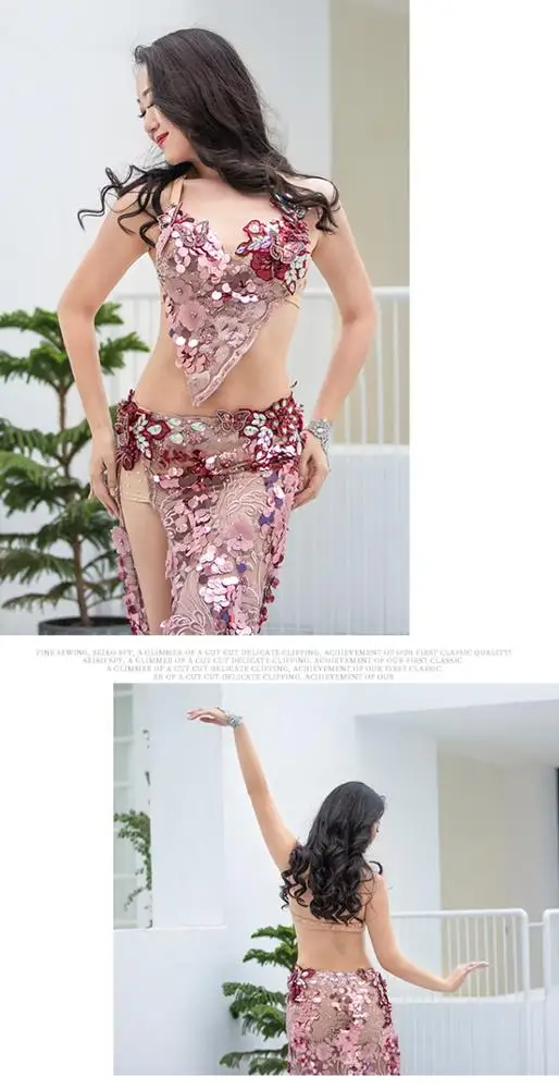 QC3053 Wuchieal Professional Customized Arabic Belly Dance Costume