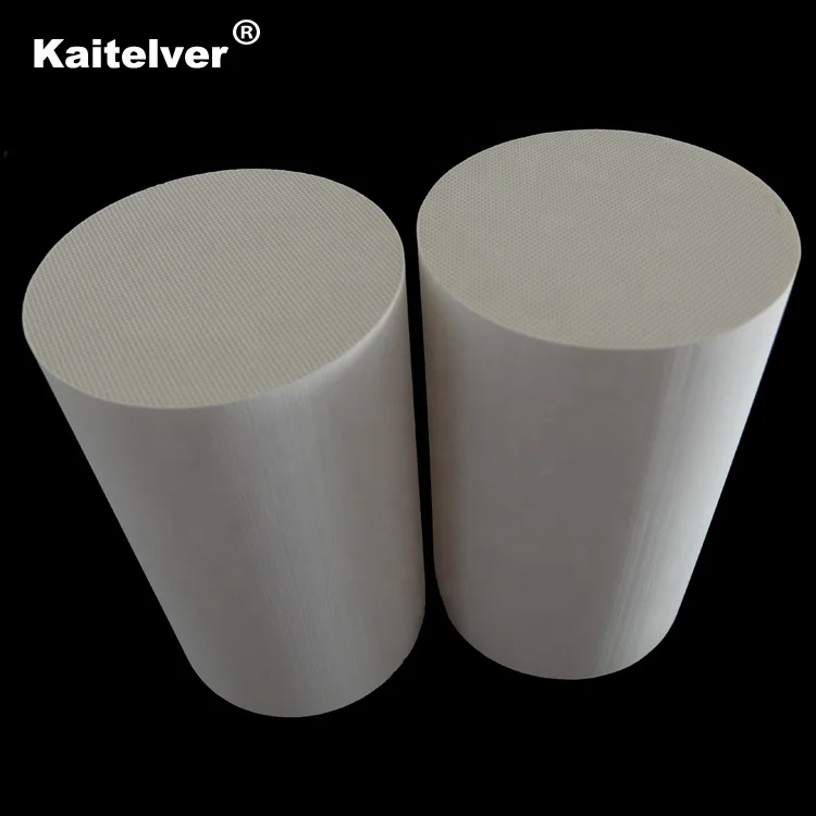 150*150*300mm Honeycomb monolith ceramic catalyst substrate used in industrial exhaust gas purifier system