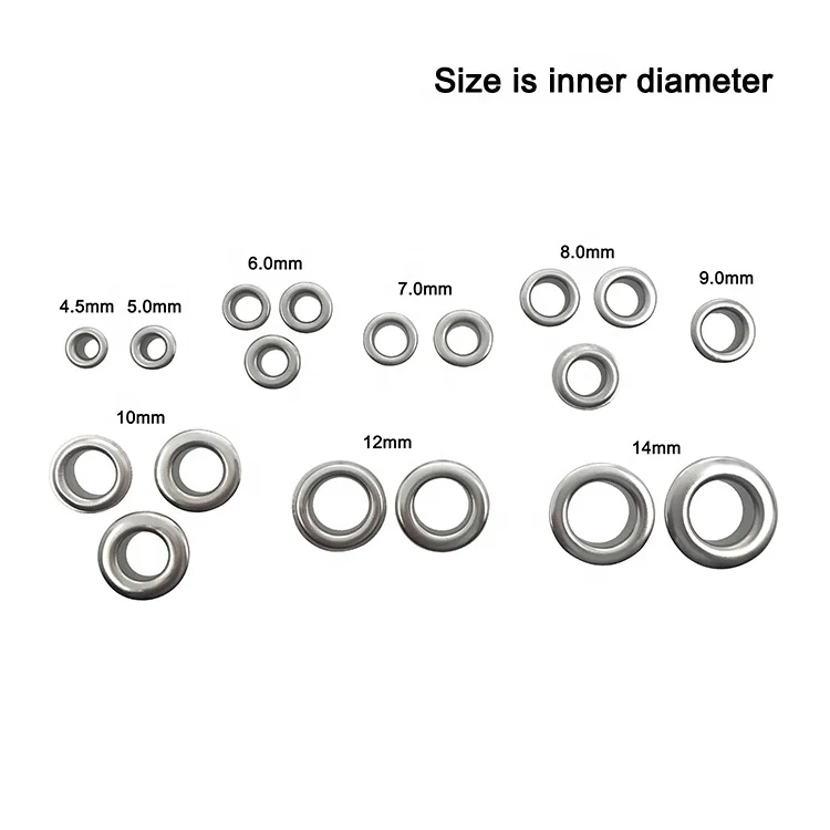 Guanfeng хорошее качество металлическое ушко из нержавеющей стали аксессуары для одежды сумки баннерное кольцо с флагом втулка стальное ушко